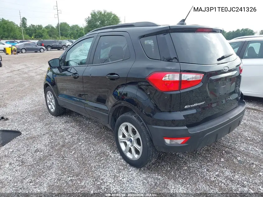 2018 Ford Ecosport Se VIN: MAJ3P1TE0JC241326 Lot: 45188704