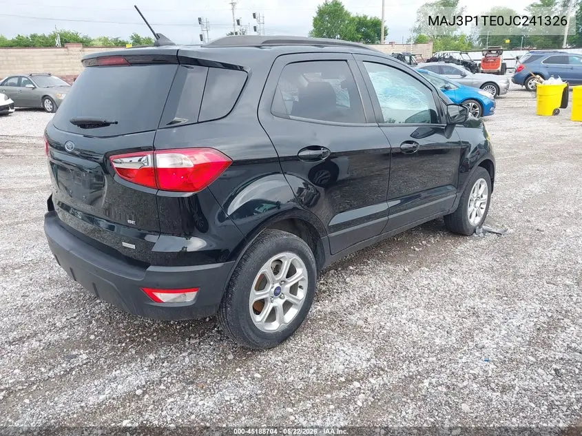 2018 Ford Ecosport Se VIN: MAJ3P1TE0JC241326 Lot: 45188704