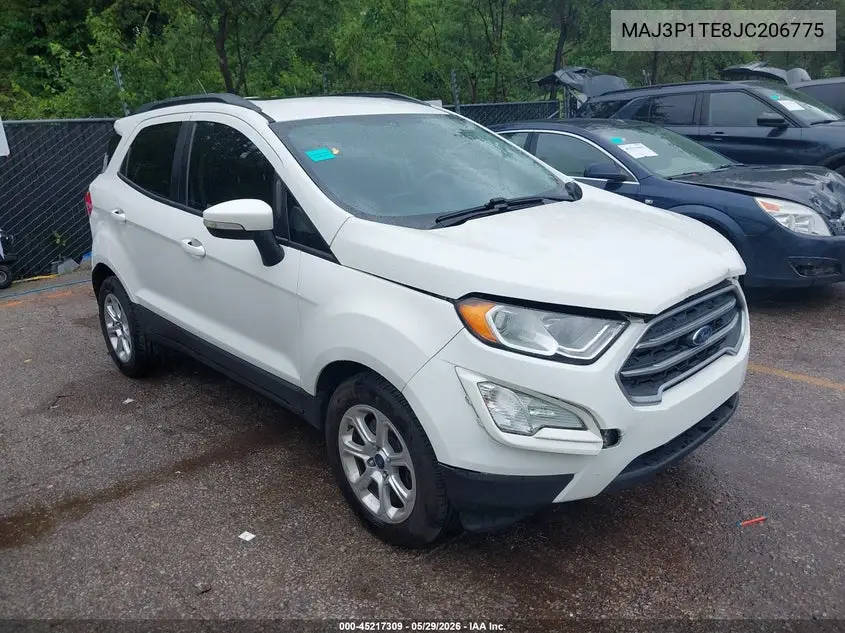 2018 Ford Ecosport Se VIN: MAJ3P1TE8JC206775 Lot: 45217309