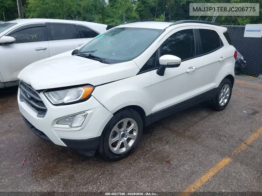 2018 Ford Ecosport Se VIN: MAJ3P1TE8JC206775 Lot: 45217309