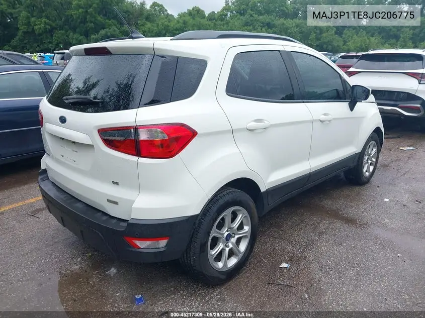 2018 Ford Ecosport Se VIN: MAJ3P1TE8JC206775 Lot: 45217309