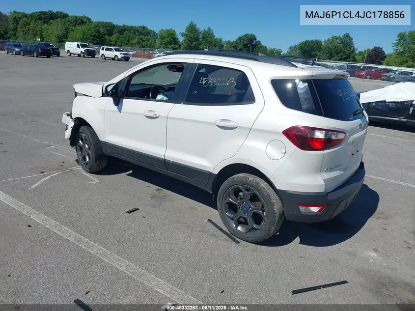 2018 Ford Ecosport Ses VIN: MAJ6P1CL4JC178856 Lot: 45332263