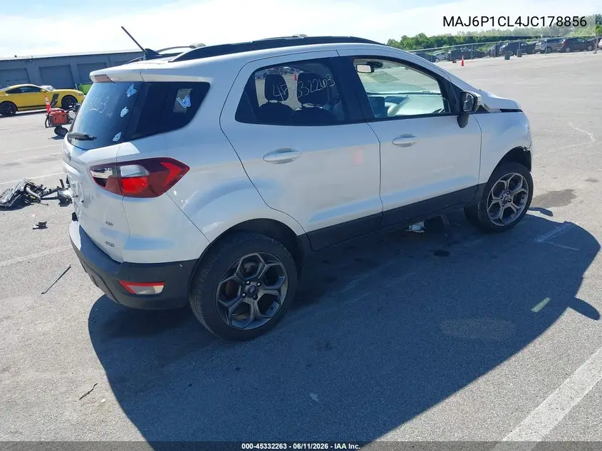 2018 Ford Ecosport Ses VIN: MAJ6P1CL4JC178856 Lot: 45332263