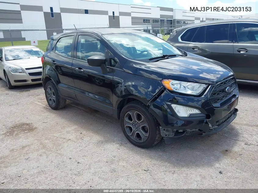 2018 Ford Ecosport S VIN: MAJ3P1RE4JC203153 Lot: 45337289
