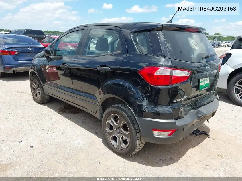 2018 Ford Ecosport S VIN: MAJ3P1RE4JC203153 Lot: 45337289
