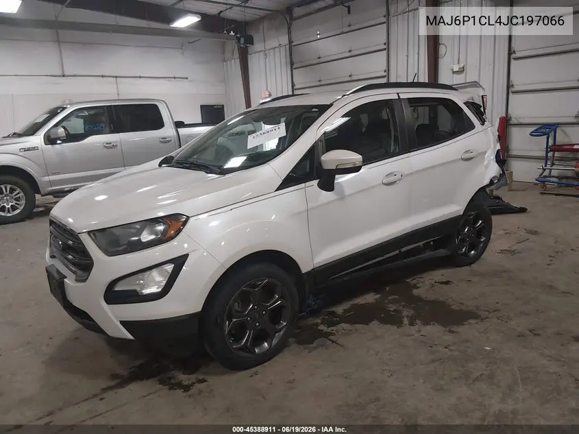2018 Ford Ecosport Ses VIN: MAJ6P1CL4JC197066 Lot: 45388911