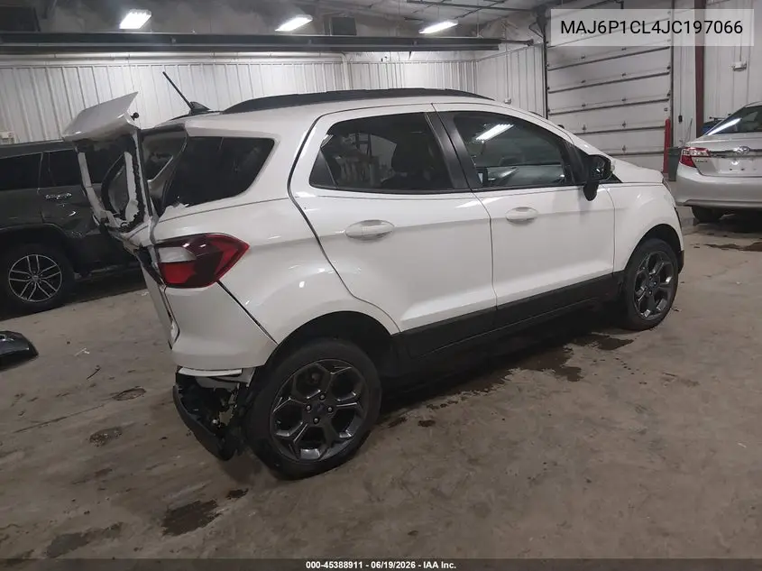 2018 Ford Ecosport Ses VIN: MAJ6P1CL4JC197066 Lot: 45388911