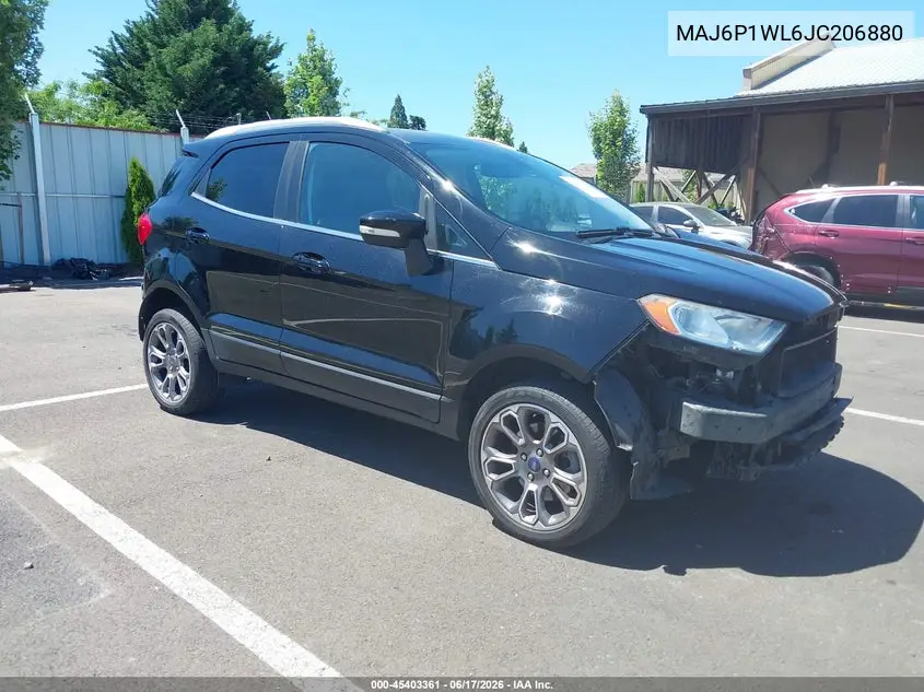 2018 Ford Ecosport Titanium VIN: MAJ6P1WL6JC206880 Lot: 45403361