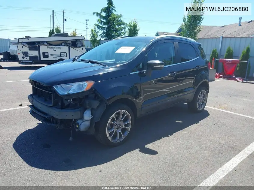 2018 Ford Ecosport Titanium VIN: MAJ6P1WL6JC206880 Lot: 45403361