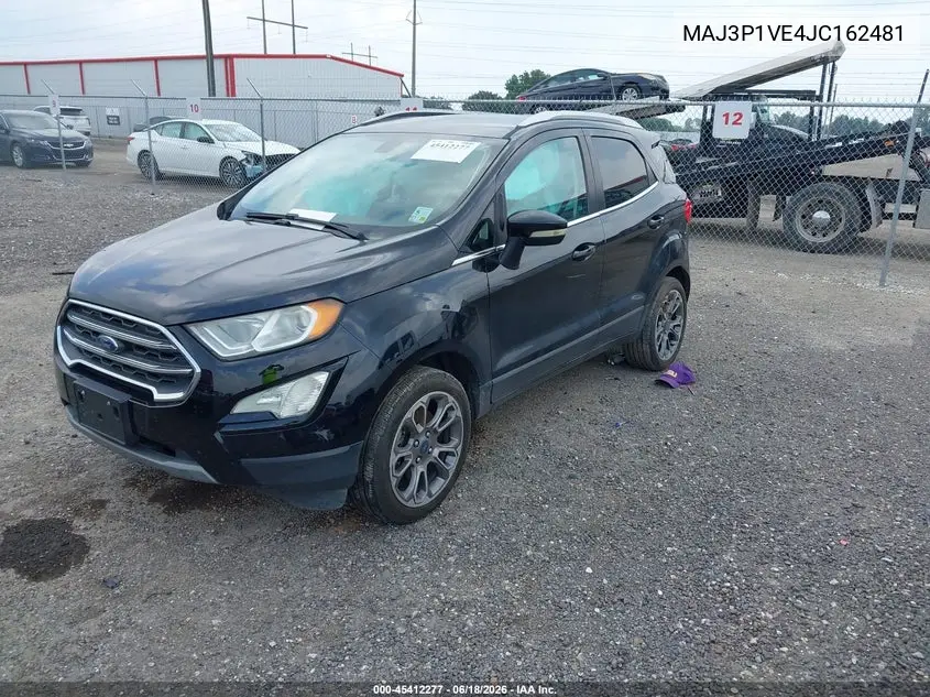 2018 Ford Ecosport Titanium VIN: MAJ3P1VE4JC162481 Lot: 45412277