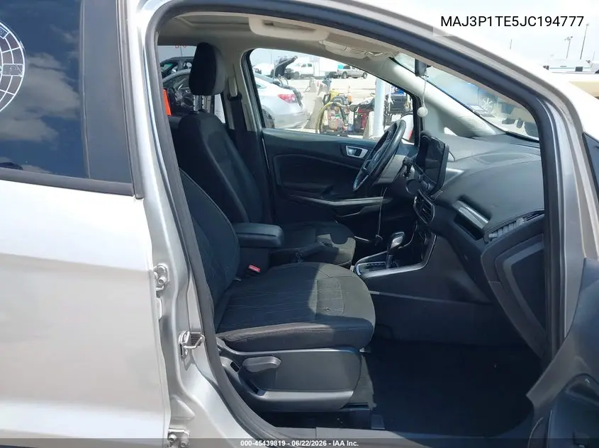 2018 Ford Ecosport Se VIN: MAJ3P1TE5JC194777 Lot: 45439819