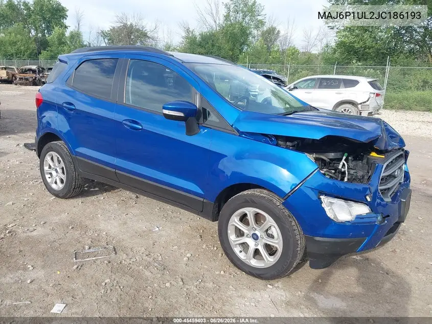 2018 Ford Ecosport Se VIN: MAJ6P1UL2JC186193 Lot: 45459403