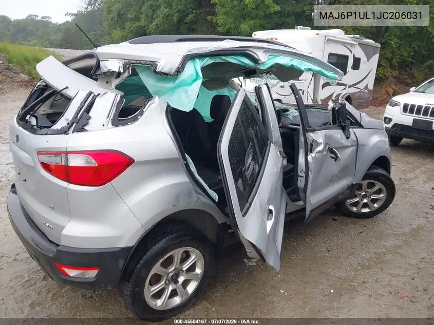2018 Ford Ecosport Se VIN: MAJ6P1UL1JC206031 Lot: 45504167
