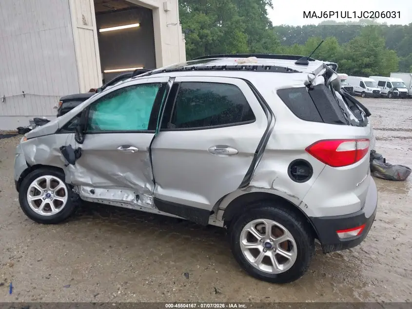 2018 Ford Ecosport Se VIN: MAJ6P1UL1JC206031 Lot: 45504167