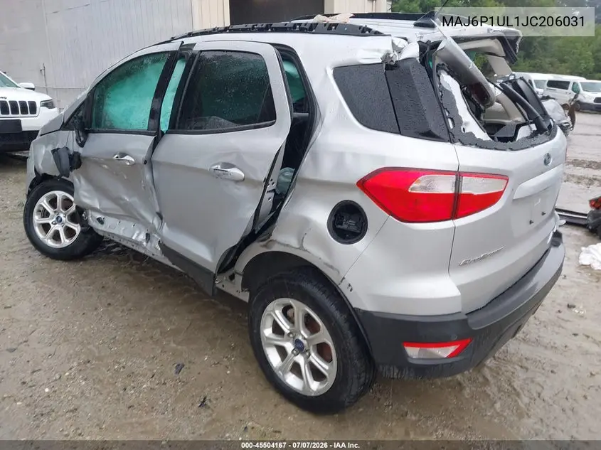 2018 Ford Ecosport Se VIN: MAJ6P1UL1JC206031 Lot: 45504167