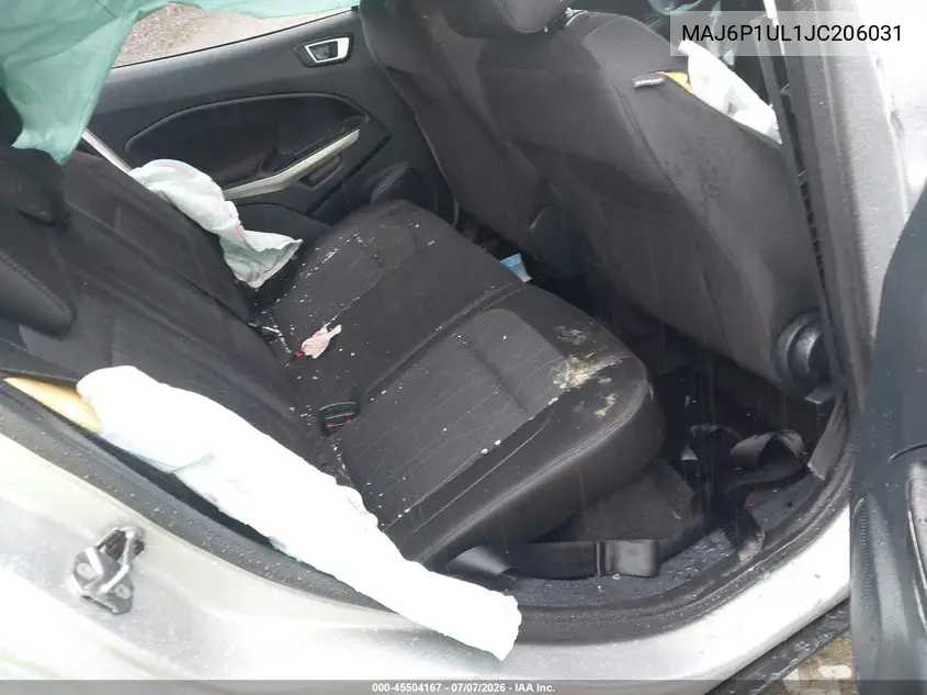 2018 Ford Ecosport Se VIN: MAJ6P1UL1JC206031 Lot: 45504167