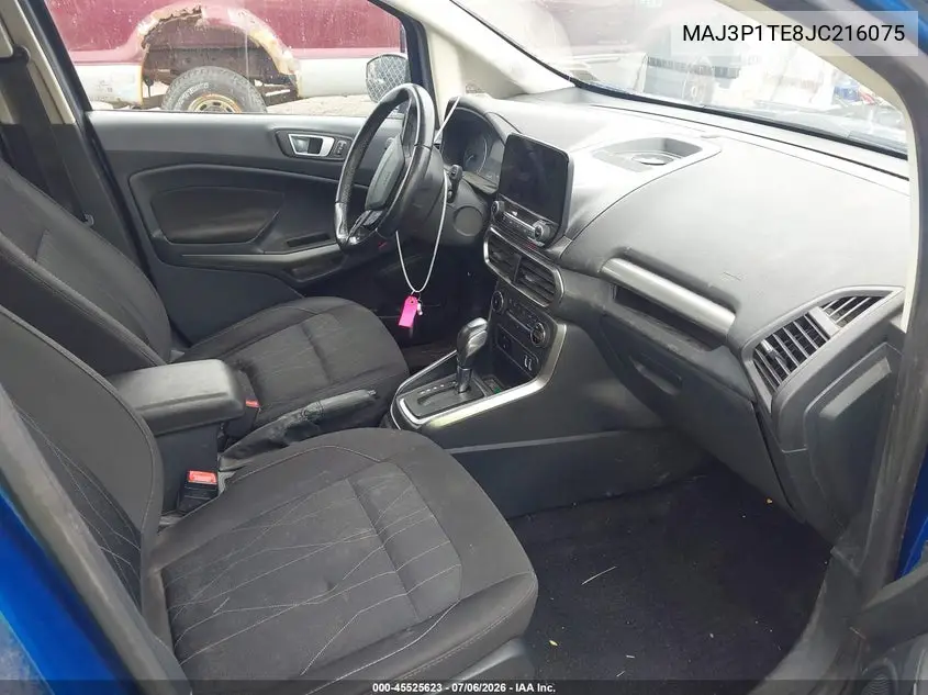 2018 Ford Ecosport Se VIN: MAJ3P1TE8JC216075 Lot: 45525623