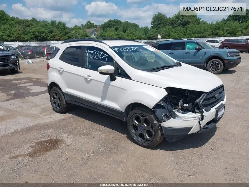 2018 Ford Ecosport Ses VIN: MAJ6P1CL2JC217671 Lot: 45533725