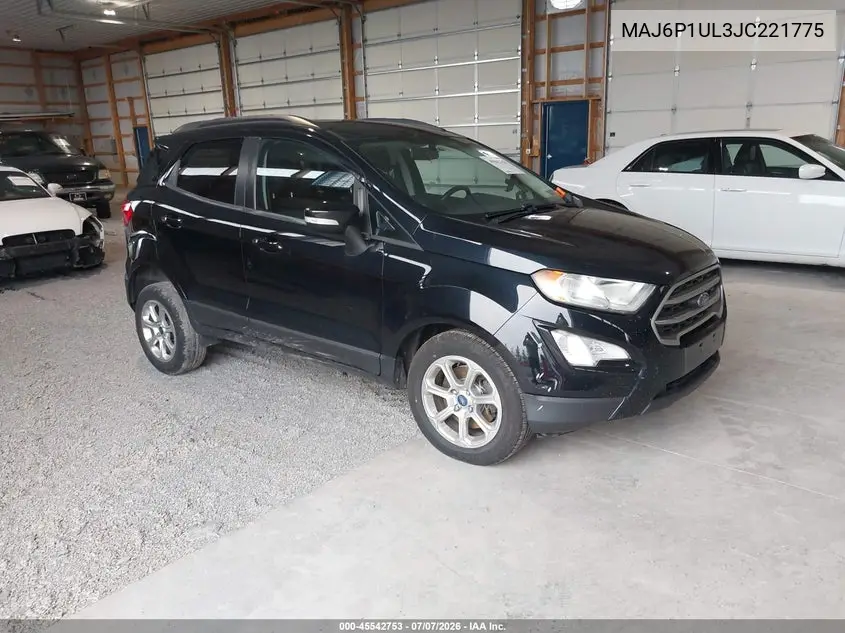 2018 Ford Ecosport Se VIN: MAJ6P1UL3JC221775 Lot: 45542753
