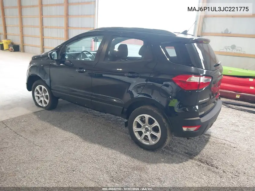 2018 Ford Ecosport Se VIN: MAJ6P1UL3JC221775 Lot: 45542753