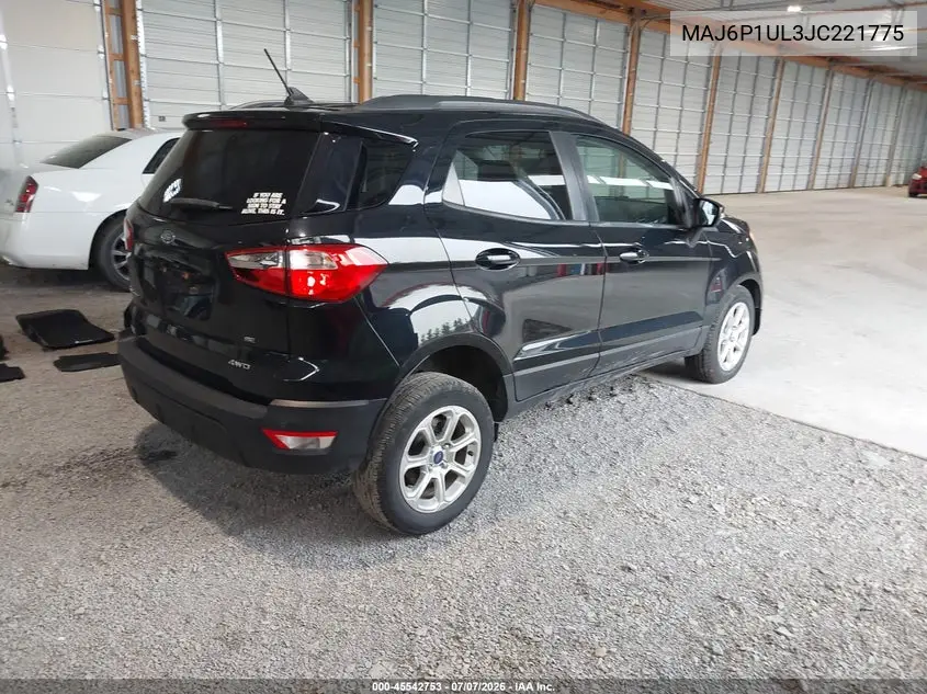 2018 Ford Ecosport Se VIN: MAJ6P1UL3JC221775 Lot: 45542753