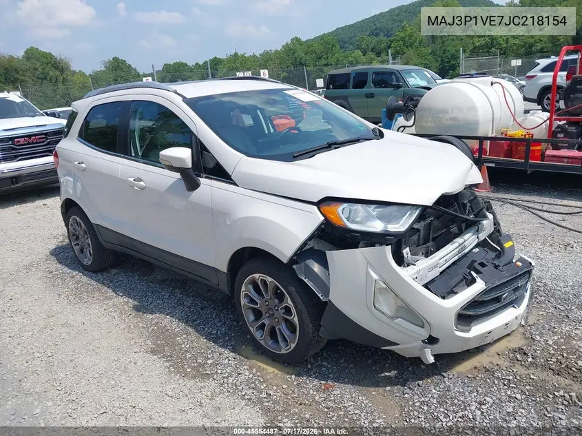 2018 Ford Ecosport Titanium VIN: MAJ3P1VE7JC218154 Lot: 45554487
