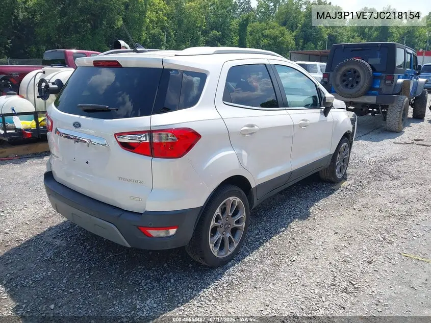 2018 Ford Ecosport Titanium VIN: MAJ3P1VE7JC218154 Lot: 45554487