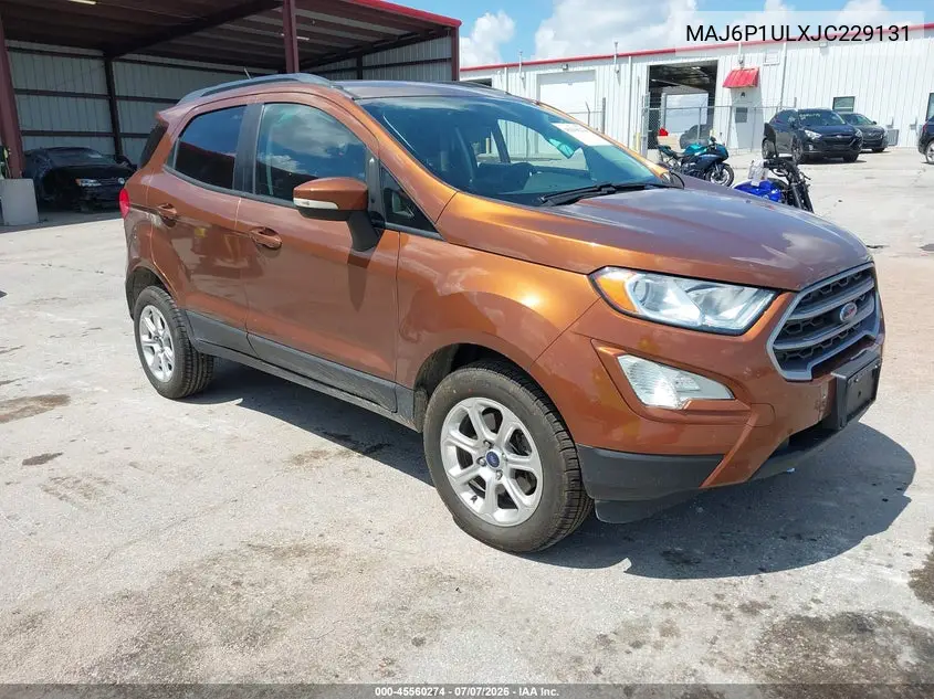 2018 Ford Ecosport Se VIN: MAJ6P1ULXJC229131 Lot: 45560274