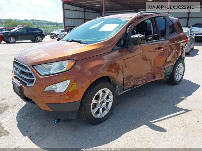2018 Ford Ecosport Se VIN: MAJ6P1ULXJC229131 Lot: 45560274