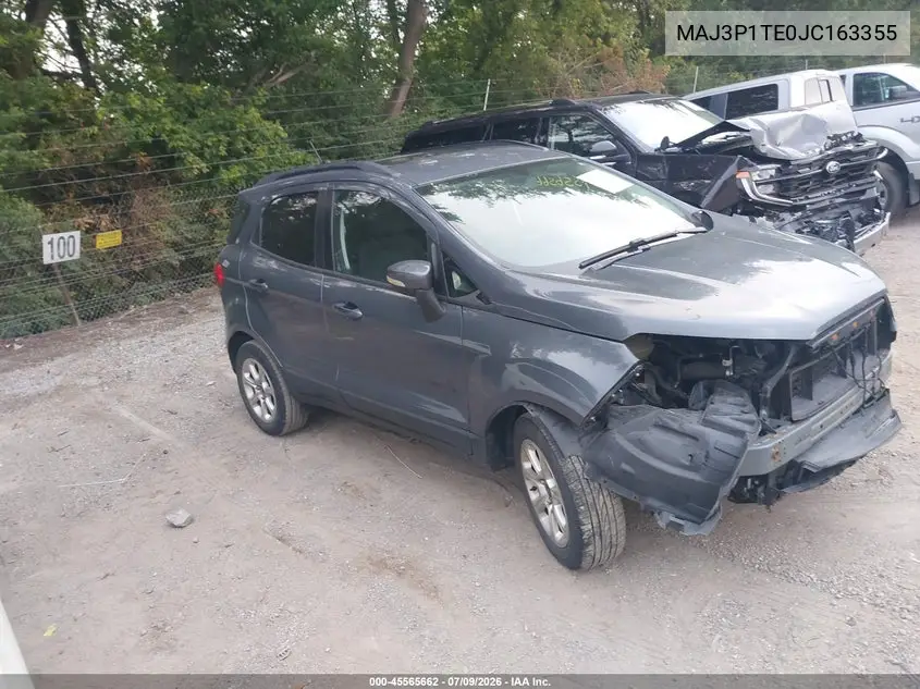2018 Ford Ecosport Se VIN: MAJ3P1TE0JC163355 Lot: 45565662