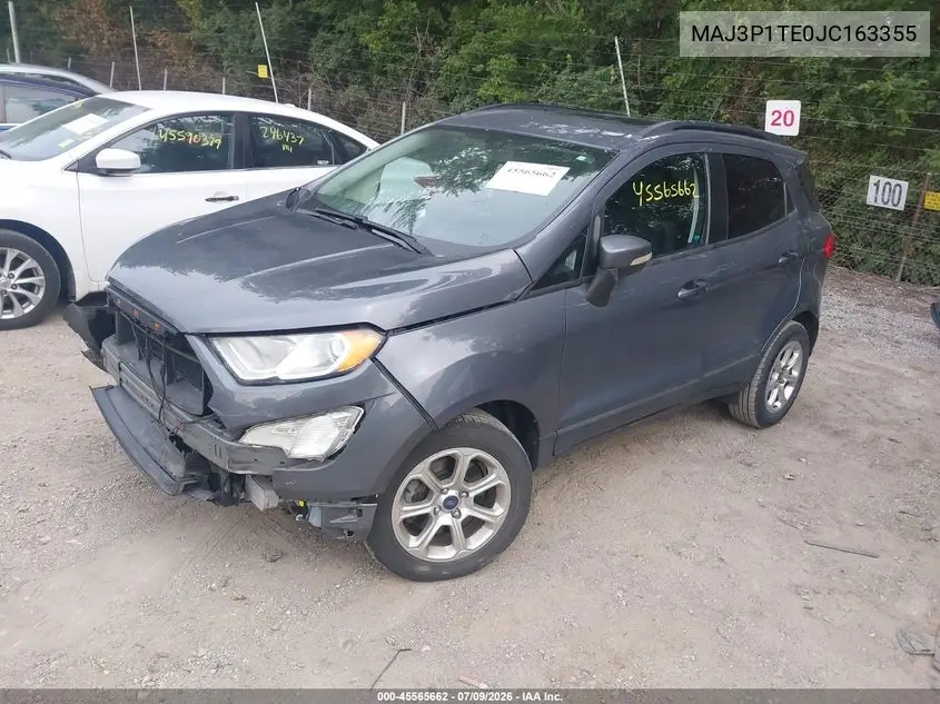 2018 Ford Ecosport Se VIN: MAJ3P1TE0JC163355 Lot: 45565662