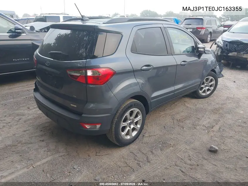2018 Ford Ecosport Se VIN: MAJ3P1TE0JC163355 Lot: 45565662