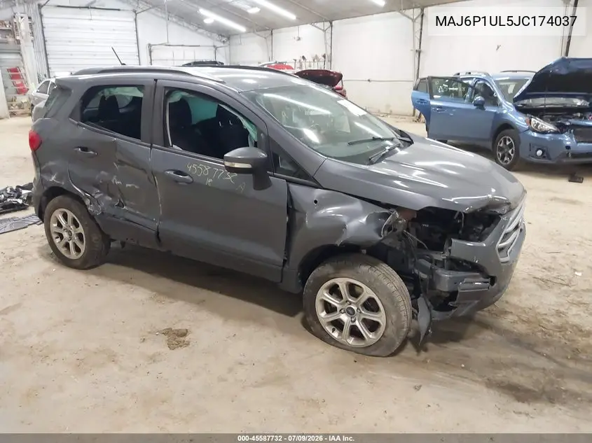 2018 Ford Ecosport Se VIN: MAJ6P1UL5JC174037 Lot: 45587732