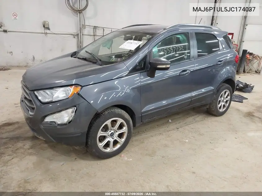 2018 Ford Ecosport Se VIN: MAJ6P1UL5JC174037 Lot: 45587732
