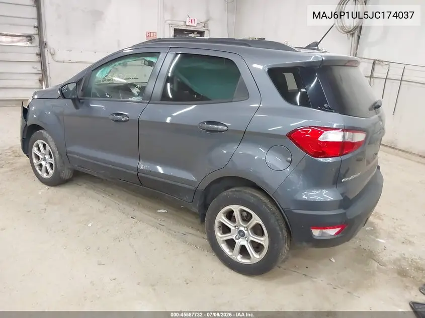 2018 Ford Ecosport Se VIN: MAJ6P1UL5JC174037 Lot: 45587732