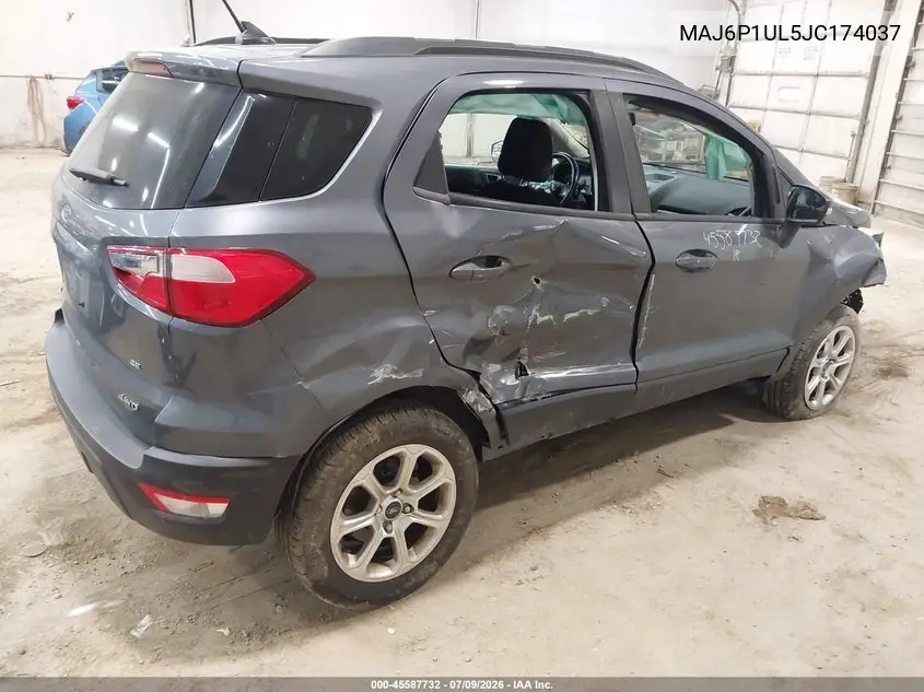 2018 Ford Ecosport Se VIN: MAJ6P1UL5JC174037 Lot: 45587732