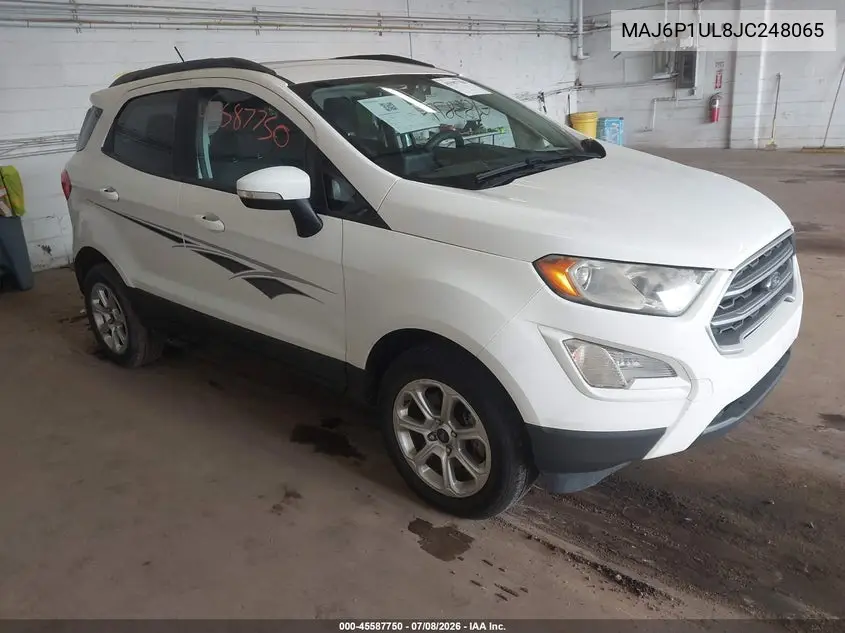 2018 Ford Ecosport Se VIN: MAJ6P1UL8JC248065 Lot: 45587750