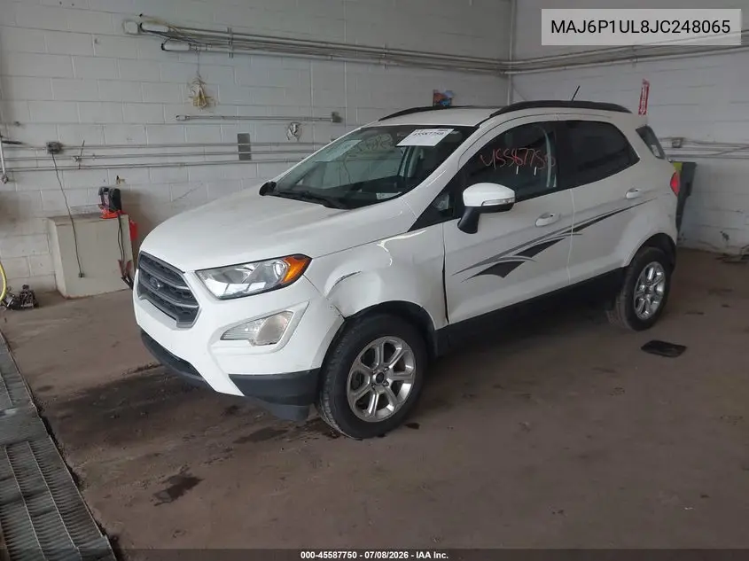 2018 Ford Ecosport Se VIN: MAJ6P1UL8JC248065 Lot: 45587750