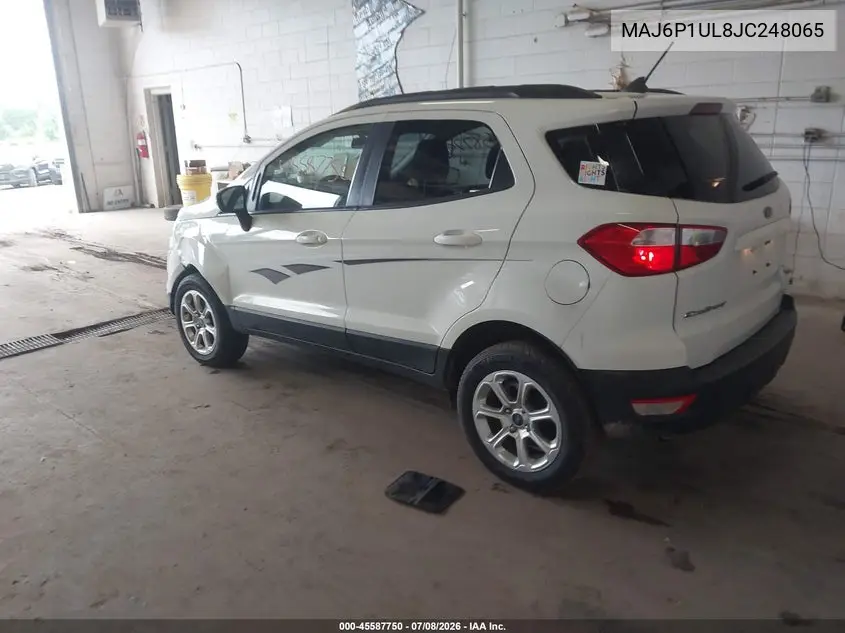 2018 Ford Ecosport Se VIN: MAJ6P1UL8JC248065 Lot: 45587750