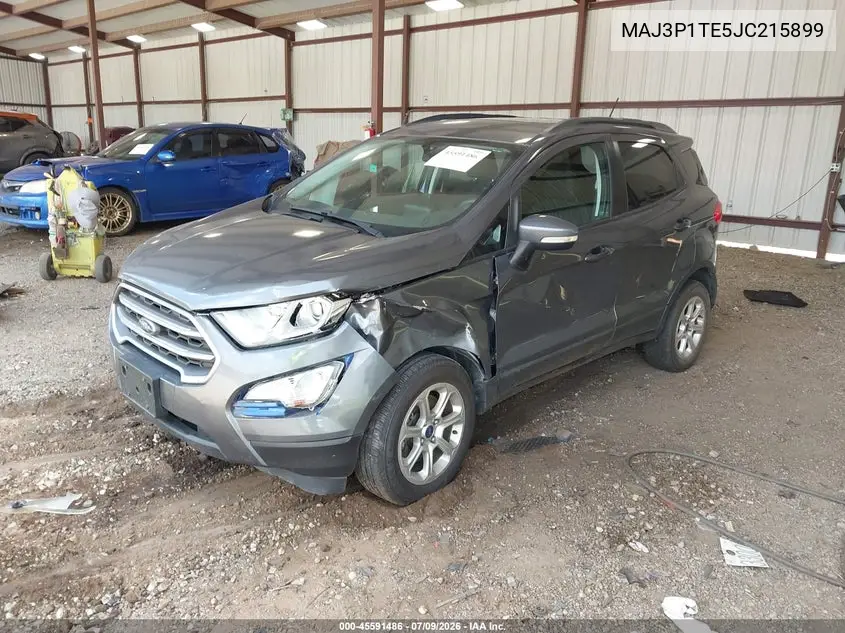 2018 Ford Ecosport Se VIN: MAJ3P1TE5JC215899 Lot: 45591486