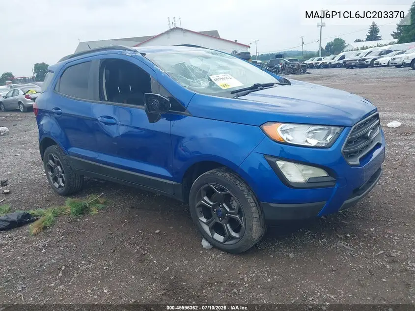 2018 Ford Ecosport Ses VIN: MAJ6P1CL6JC203370 Lot: 45596362