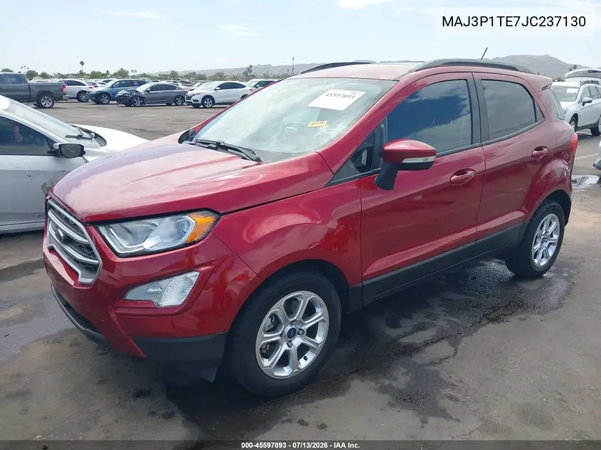 2018 Ford Ecosport Se VIN: MAJ3P1TE7JC237130 Lot: 45597893