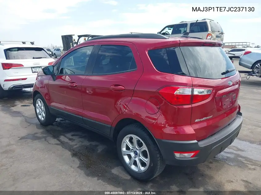 2018 Ford Ecosport Se VIN: MAJ3P1TE7JC237130 Lot: 45597893