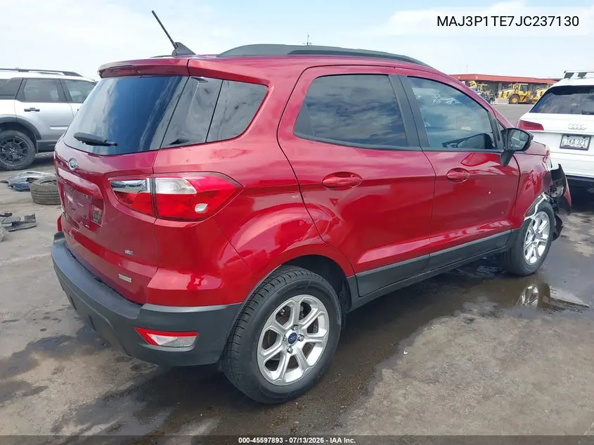 2018 Ford Ecosport Se VIN: MAJ3P1TE7JC237130 Lot: 45597893