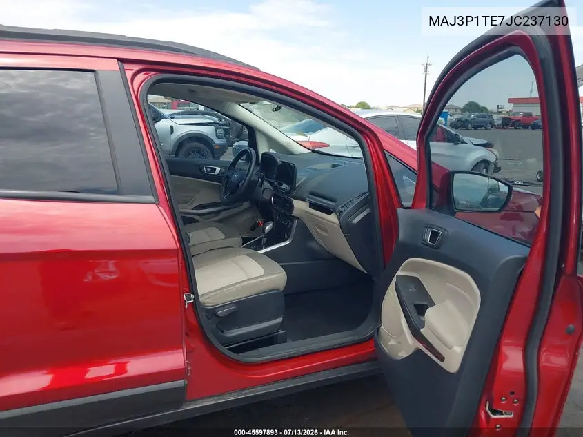 2018 Ford Ecosport Se VIN: MAJ3P1TE7JC237130 Lot: 45597893