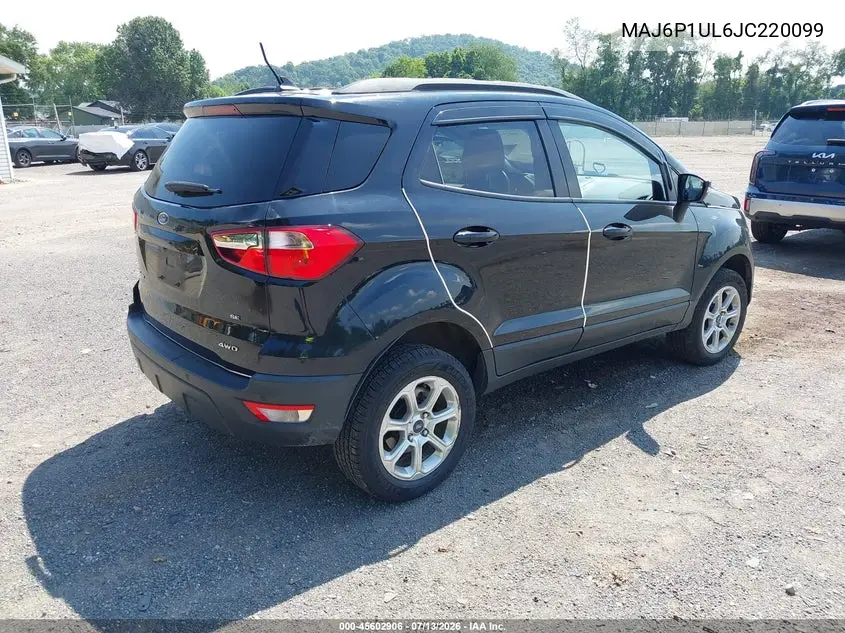 2018 Ford Ecosport Se VIN: MAJ6P1UL6JC220099 Lot: 45602906