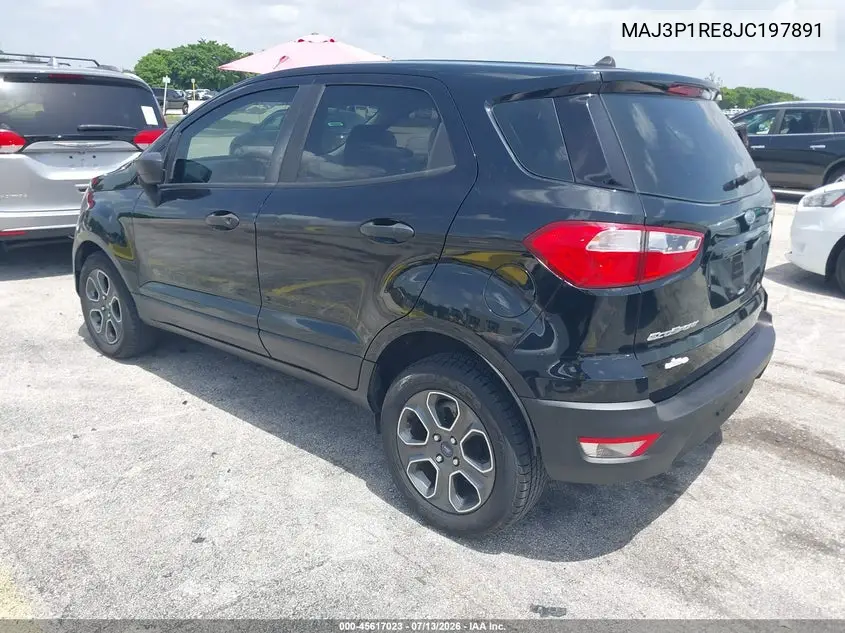 2018 Ford Ecosport S VIN: MAJ3P1RE8JC197891 Lot: 45617023