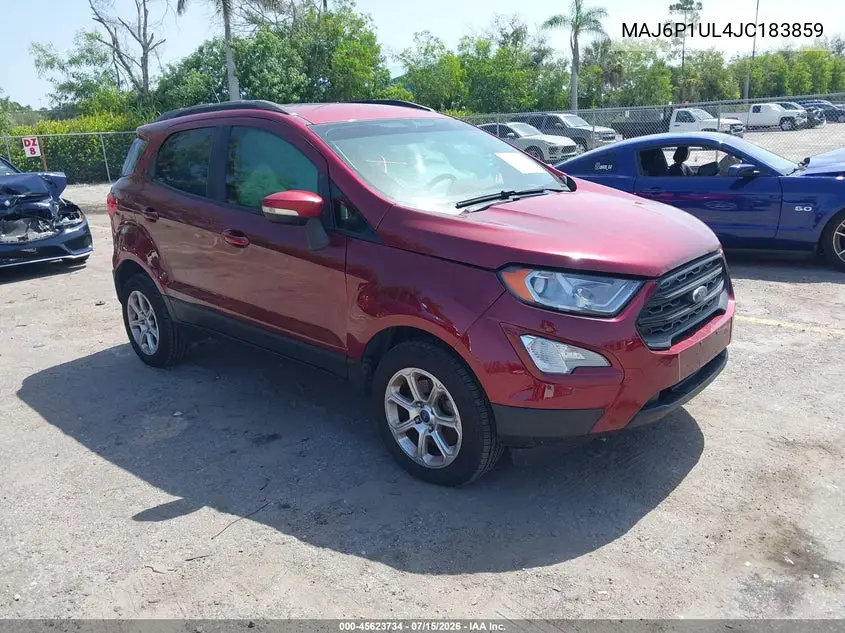 2018 Ford Ecosport Se VIN: MAJ6P1UL4JC183859 Lot: 45623734