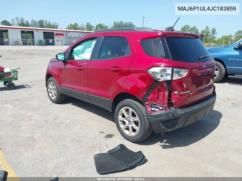 2018 Ford Ecosport Se VIN: MAJ6P1UL4JC183859 Lot: 45623734