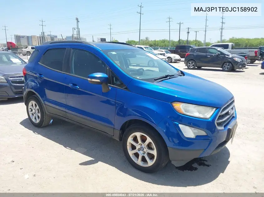 2018 Ford Ecosport Se VIN: MAJ3P1TE0JC158902 Lot: 45684043